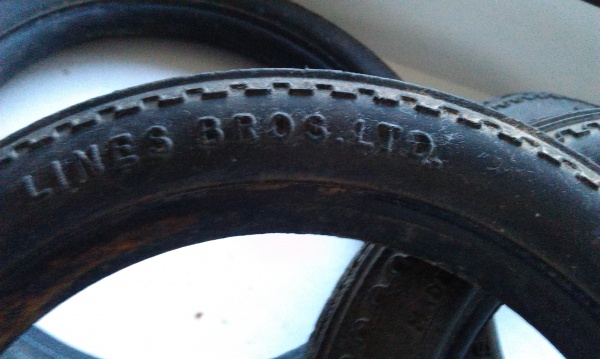 Original Lines Bros 7 inch x 1 inch Solid rubber  Tyre